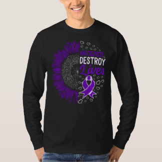 Narcissist Destroy lever Domestic Violence Awarene T Shirt