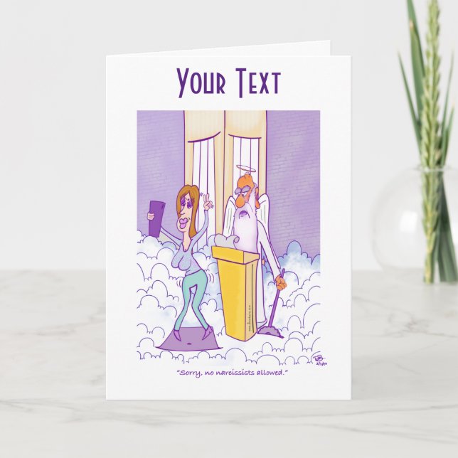 Narcissist Foleting Card Kort (Framsida)
