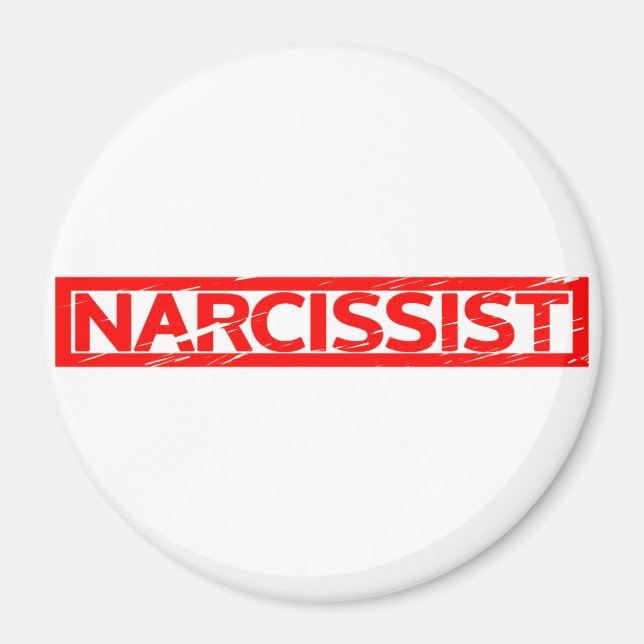 Narcissist Frimärke Magnet (Framsidan)