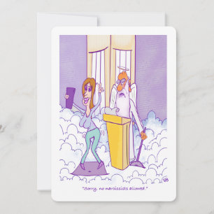 Narcissist Funny Flat Card Kort
