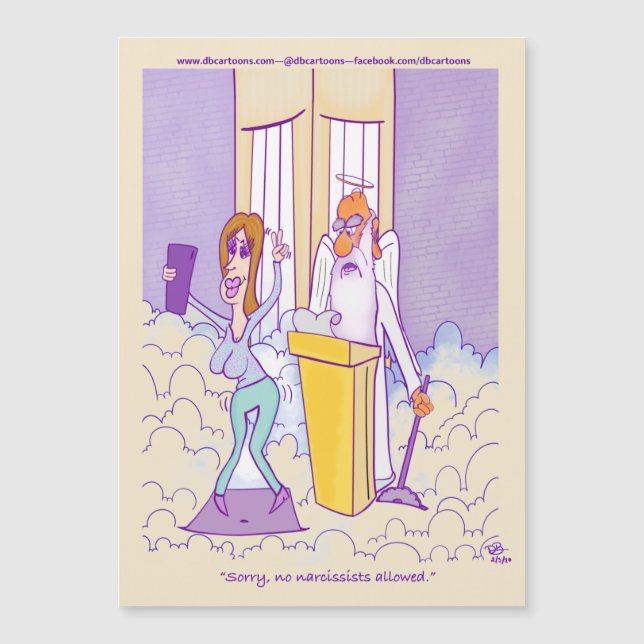 Narcissist Magnetic Card (Framsida)