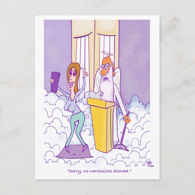 Narcissist Postcard Vykort (Framsida)