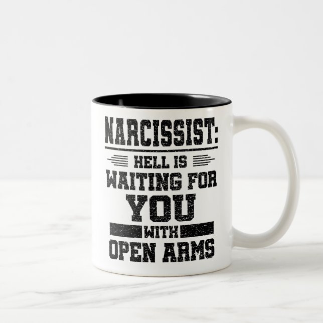 Narcissist Survivor Två-Tonad Mugg (Höger)