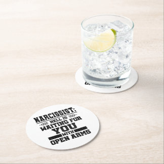 Narcissist Survivor Underlägg Papper Rund