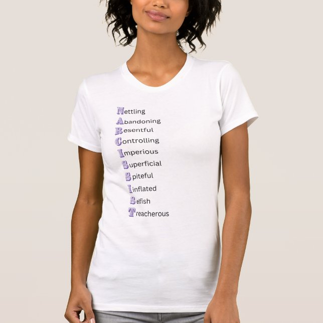 Narcissist Tshirt T Shirt (Framsida)