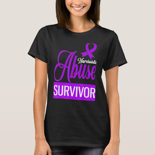 Narcissistic Abuse Survivor Domestic Violence Awar T Shirt (Framsida)