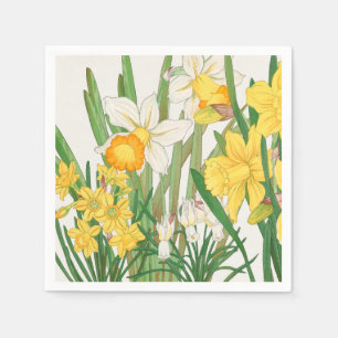Narcissmåleri i träsnitt, Tanigami Kônan, 1917 Pappersservett
