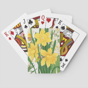 Narcissmålning i träsnitt, Tanigami Kônan, 1917 Casinokort