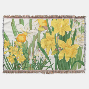 Narcissmålning i träsnitt, Tanigami Kônan, 1917 Filt