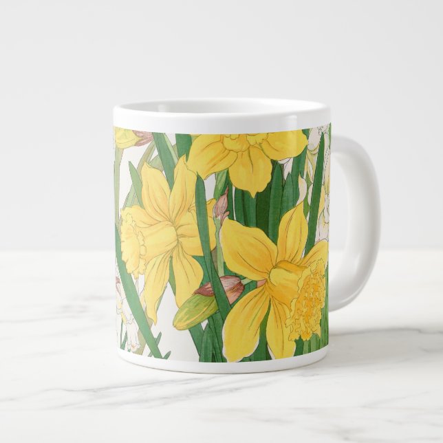 Narcissmålning i träsnitt, Tanigami Kônan, 1917 Jumbo Mugg (Framsida höger)