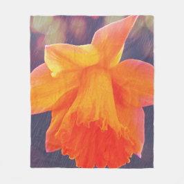 Narcissregn Fleecefilt