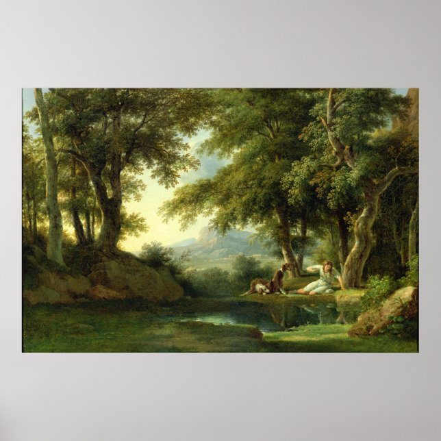 Narcissus Admiring his Reflection Poster (Framsidan)