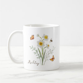 Narcissus Birth Month Flower Kaffemugg