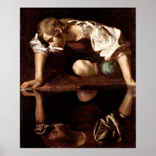 Narcissus, Caravaggio Poster