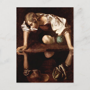 Narcissus, Caravaggio Vykort