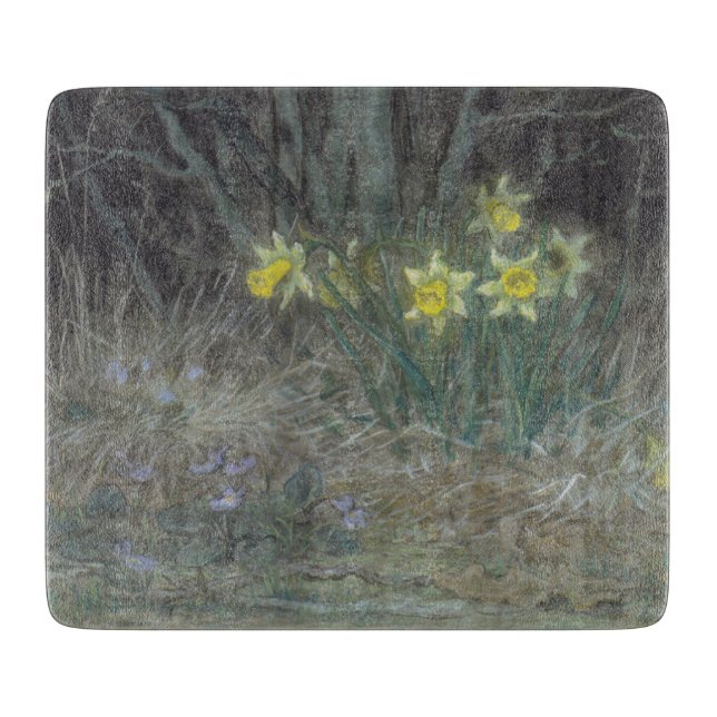Narcissus Flowers and Violets (av Millet) (Framsidan)