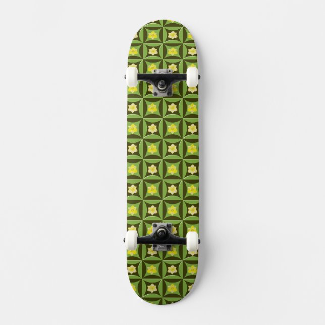 Narcissus i Hål vid Barn Door Mini Skateboard Bräda 18,7 Cm (Framsida)
