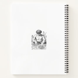 Narcissus Myth Minimalist Line Art Notebook