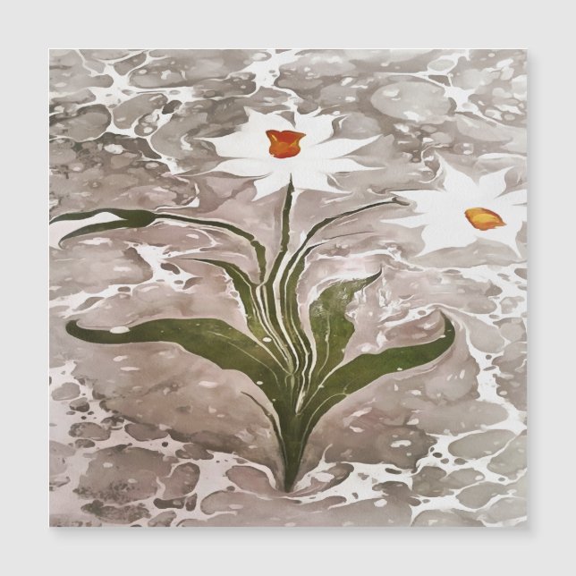 Narcissus på marble (Framsida)