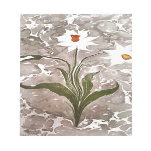 Narcissus på marble anteckningsblock