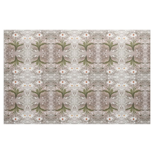 Narcissus på marble tyg (Fat Quarter)