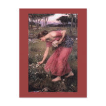 Narcissus Picking Flowers in Meadow