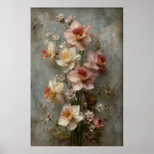 Narcissus Väggkonsttryck, Antik Våräng Poster