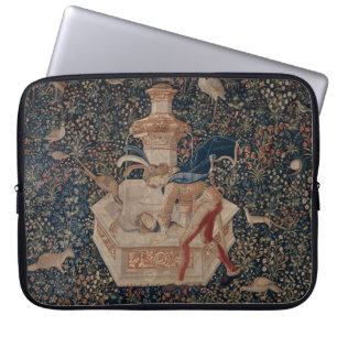 Narcissus vid brunnen, medeltida gobeläng laptop fodral