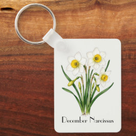 Narcissusblommor i December Nyckelring