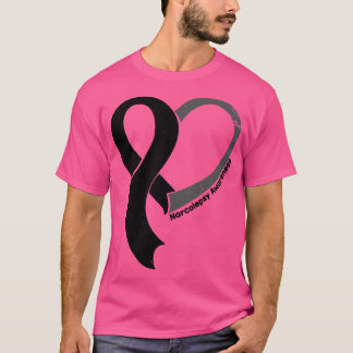 Narcolepsy Awareness Hope Kärlek Heart Ribbon Lyck T Shirt