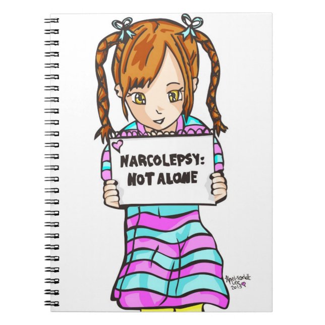 NARCOLEPSY: INTE ALONE™-anteckningsbok Anteckningsbok Med Spiral (Framsidan)