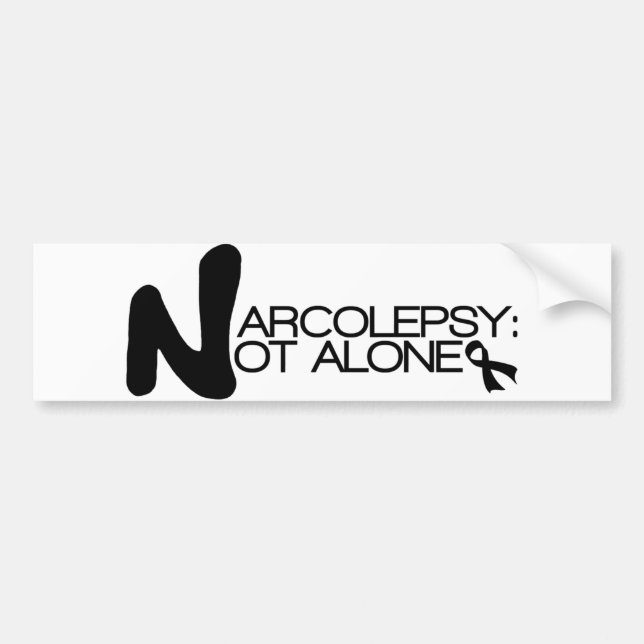 NARCOLEPSY: INTE ALONE™-bildekal Bildekal (Framsidan)