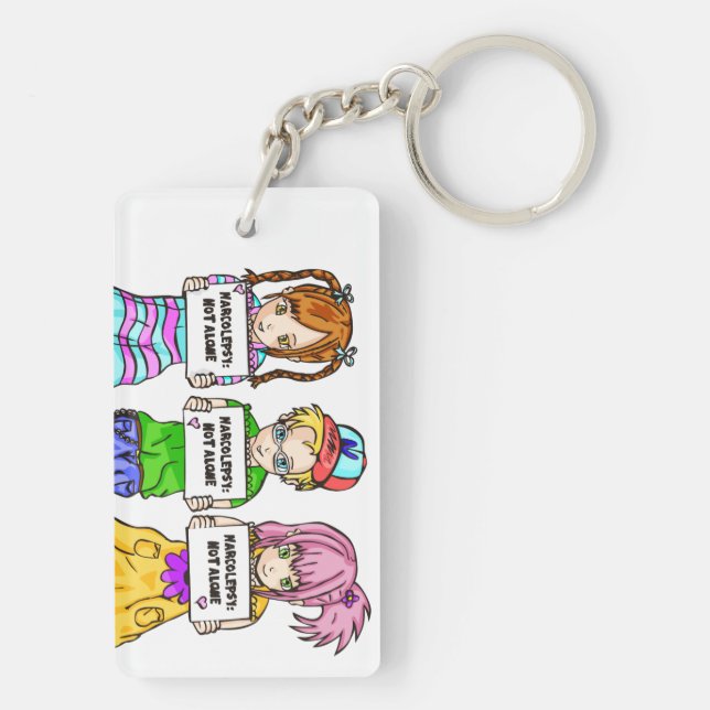 NARCOLEPSY: INTE ALONE™ Keychain (Baksidan)