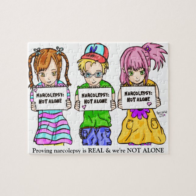 NARCOLEPSY: INTE roligt pussel för ALONE™ (Horisontell)
