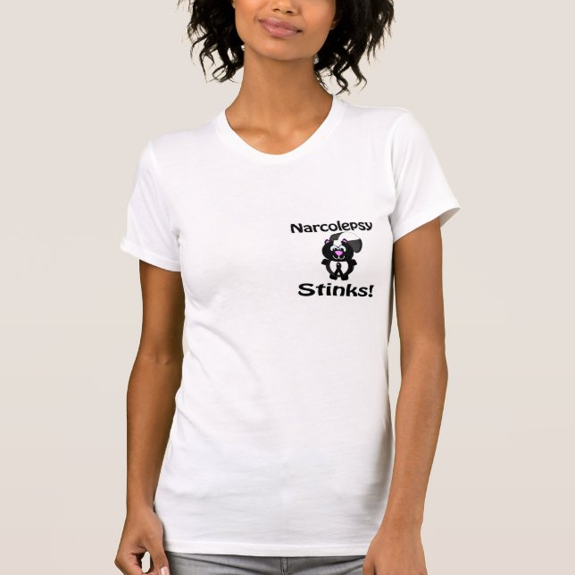 Narcolepsy Stinks Skunk Awareness Design Tröja (Framsida)