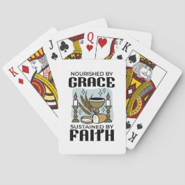 Närd av nåd, uppehållen av tro Design Casinokort