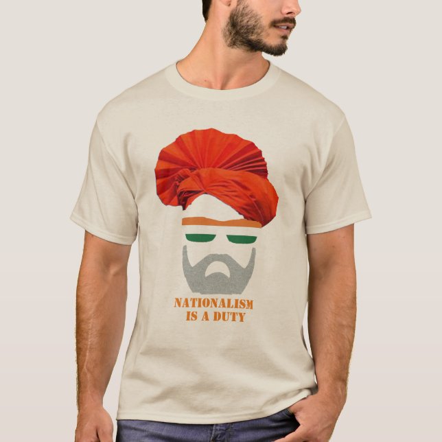 Narendra Modi Premiärminister Nationalism T Shirt (Framsida)