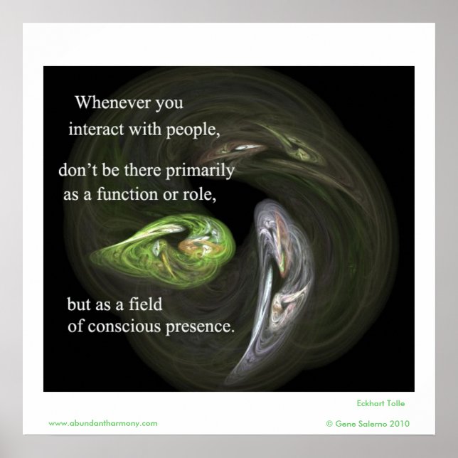 Närhelst du interagerar med människor poster (Framsidan)