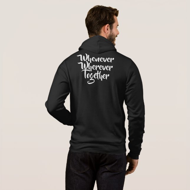 Närhelst, varsomhelst, tillsammans T-Shirt (Hel baksida)