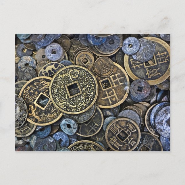 Närhet till Vietnams mynt Vykort (Framsida)