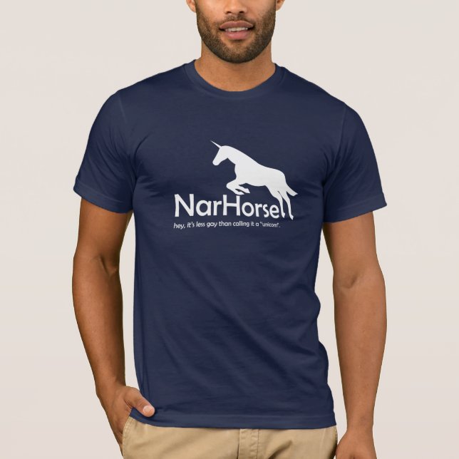 NarHorse (vit) T-shirt (Framsida)