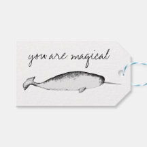 Narhwal Unicorn Magic Illustration Whale Älskare