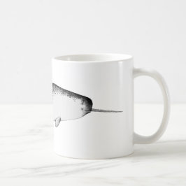Narhwal Unicorn of the Sea Illustration Whale Kaffemugg