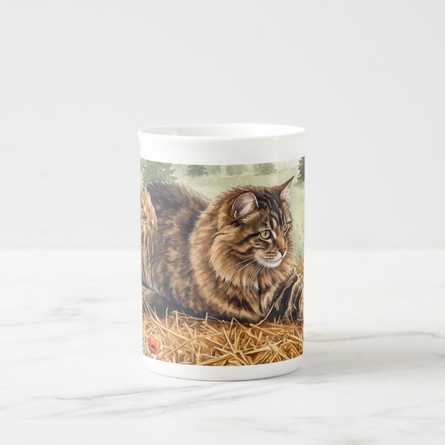 Nari från skogen benporslin mugg (Framsidan)