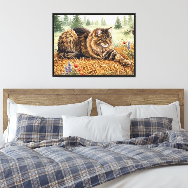 Nari från skogen canvastryck (Insitu (sovrum))