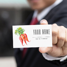 Näringsdietititititititianska enkla vattenfärgsmor visitkort