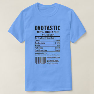 Näringsetikett med streckkoder, ingredienser t shirt
