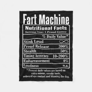 Näringsfakta Fartmaskin Pappaskämt Rolig Fart Fleecefilt