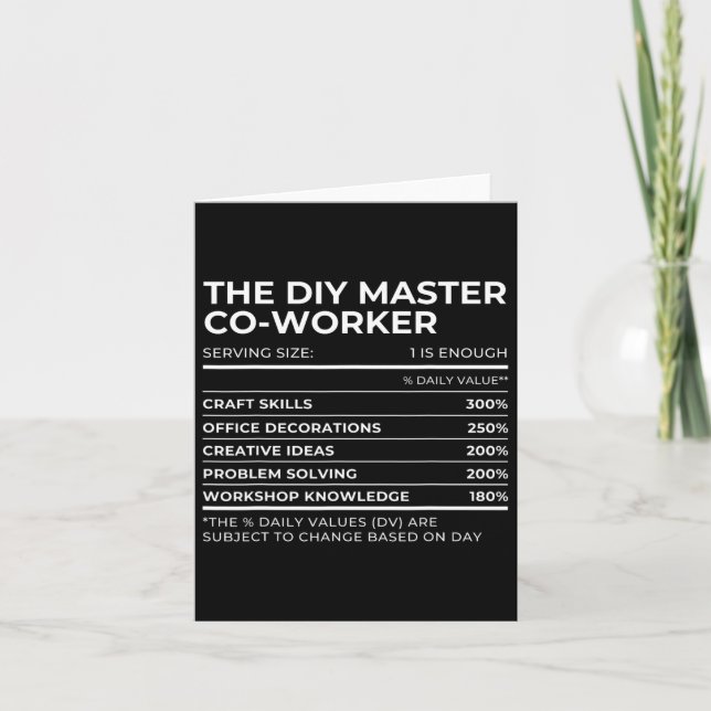 Näringsfakta Kollegas Arbetsfest Matchande Ha Kort (Framsida)