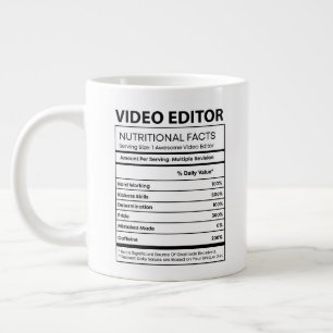 Näringsfaktor Videoredigerare Jumbo Mugg